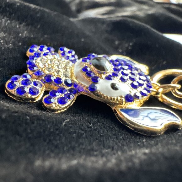 Bag Keychain Lilo & Stitch Rhinestone Bag Charm Rhinestone Keyring NEW - Picture 5 of 6